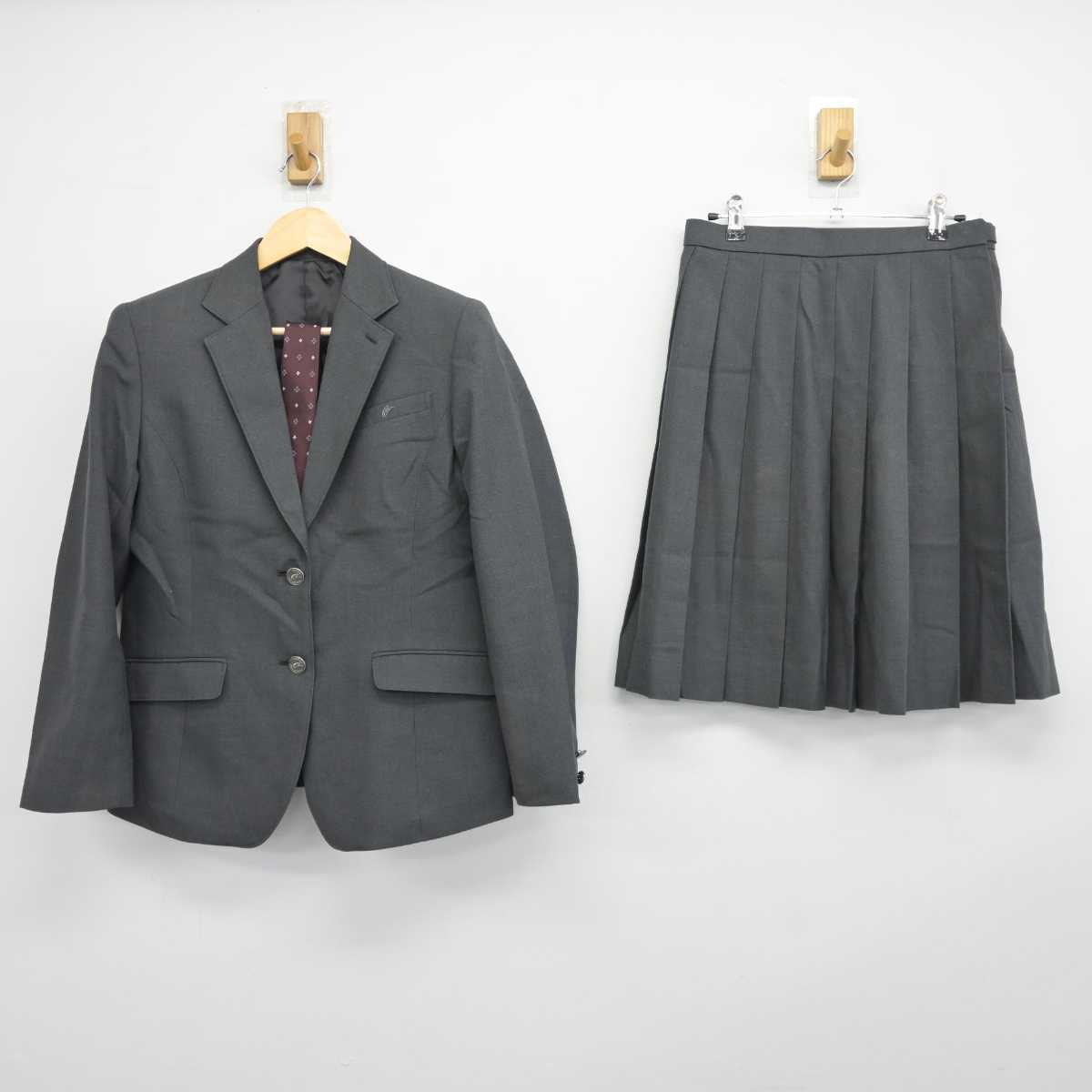 【中古】東京都 大江戸高等学校 女子制服 3点 (ブレザー・スカート) sf044467