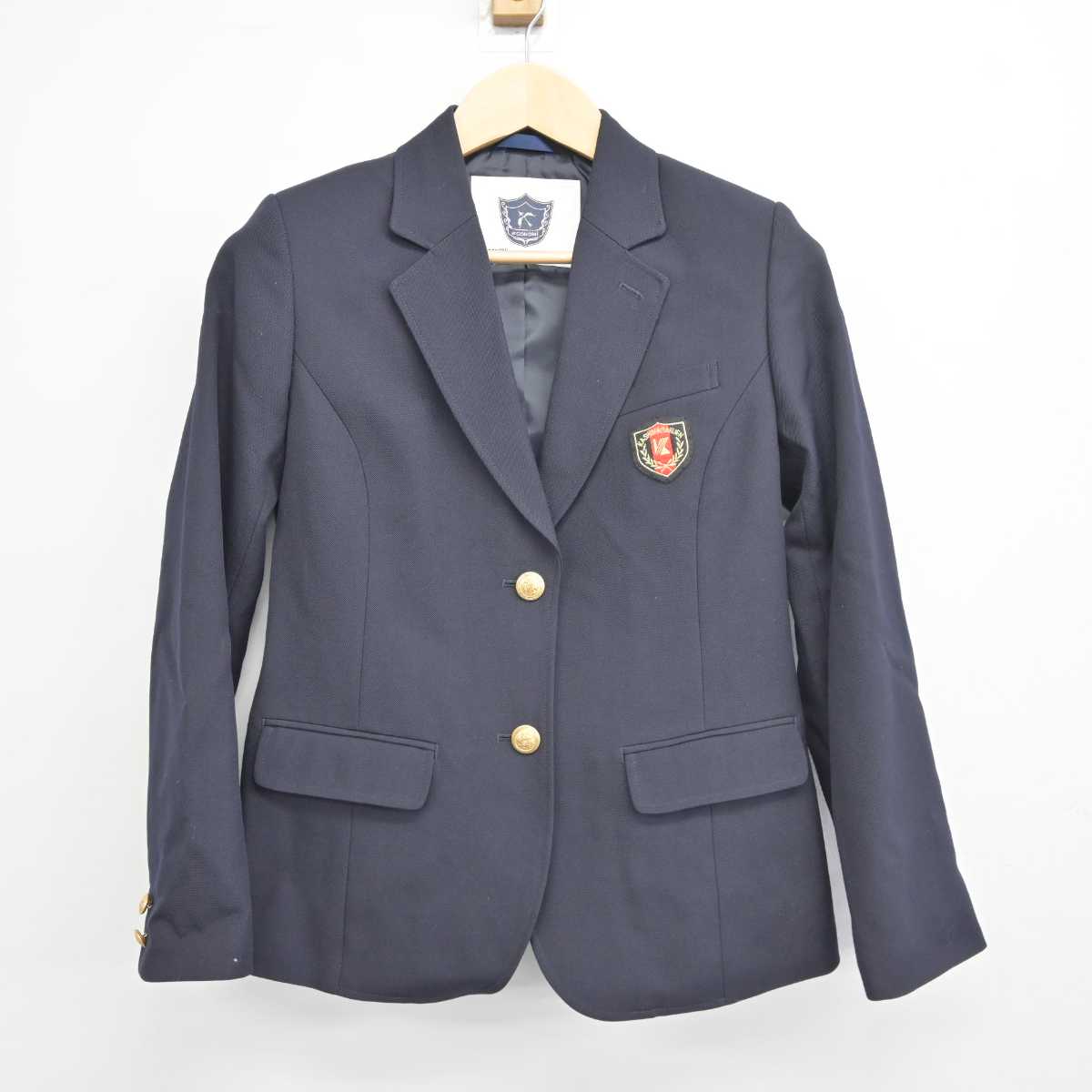 【中古】 鹿島学園高等学校 女子制服 3点 (ブレザー・スカート) sf044473