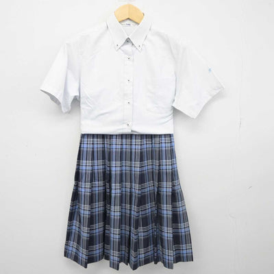 【中古】神奈川県 鵠沼高等学校 女子制服 2点 (シャツ・スカート) sf044477