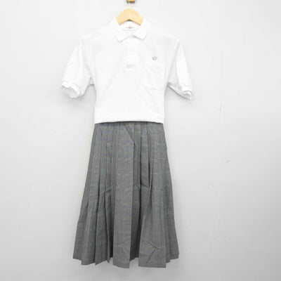 【中古】埼玉県 戸塚西中学校 女子制服 2点 (シャツ・スカート) sf044485