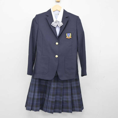 【中古】秋田県 秋田中央高等学校 女子制服 4点 (ブレザー・シャツ・スカート) sf044494