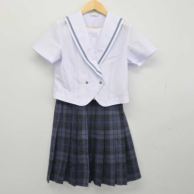 【中古】秋田県 秋田中央高等学校 女子制服 3点 (セーラー服・セーラー服・スカート) sf044495