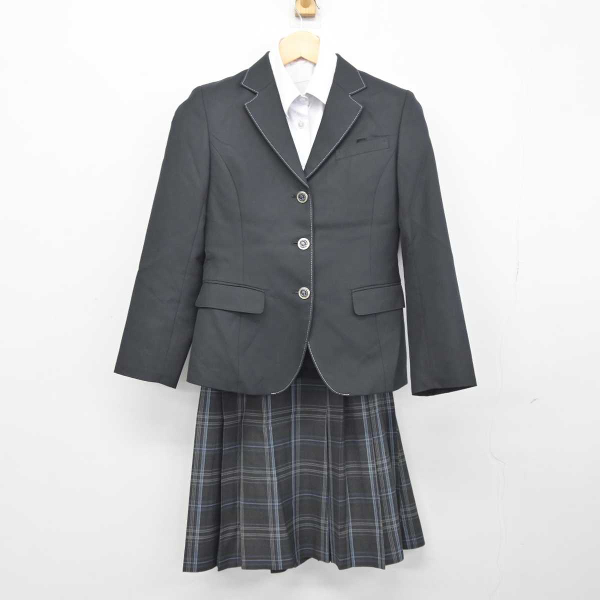 【中古】大阪府 西陵中学校 女子制服 3点 (ブレザー・シャツ・スカート) sf044498