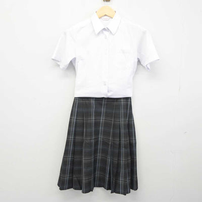 【中古】大阪府 西陵中学校 女子制服 2点 (シャツ・スカート) sf044501