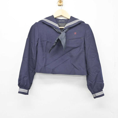 【中古】福岡県 筑紫女学園中学高等学校 女子制服 3点 (セーラー服・ジャンパースカート) sf044521