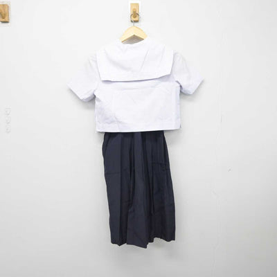 【中古】福岡県 筑紫女学園中学高等学校 女子制服 3点 (セーラー服・スカート) sf044522