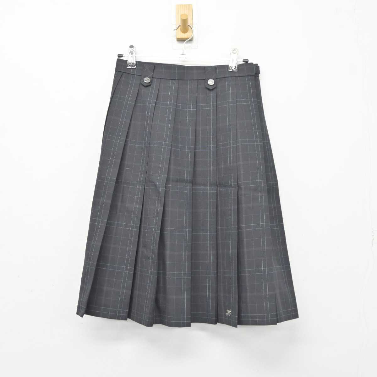 【中古】京都府 東宇治高等学校 女子制服 5点 (ブレザー・ニット・シャツ・スカート) sf044524