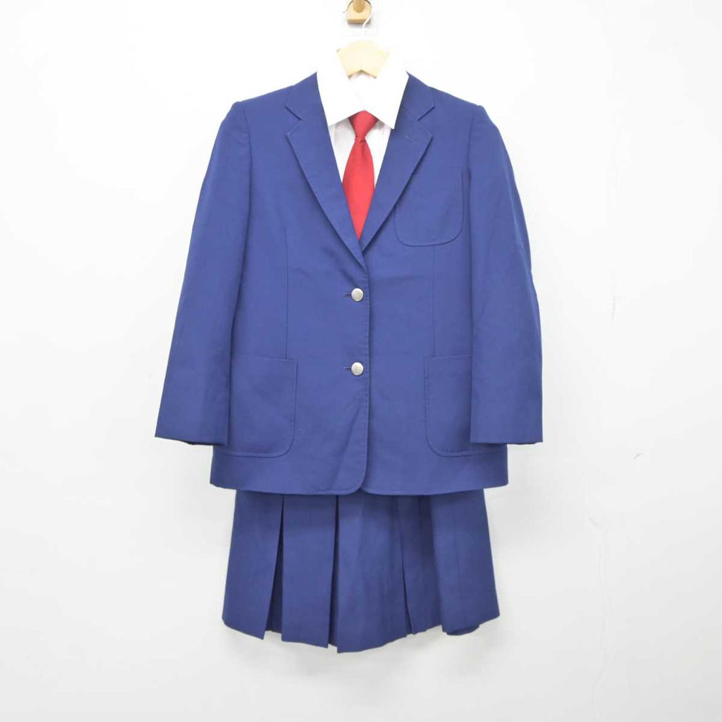 【中古】栃木県 大平南中学校 女子制服 5点 (ブレザー・ベスト・シャツ・スカート) sf044526