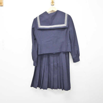 【中古】福岡県 田川高等学校 女子制服 4点 (セーラー服・スカート) sf044528