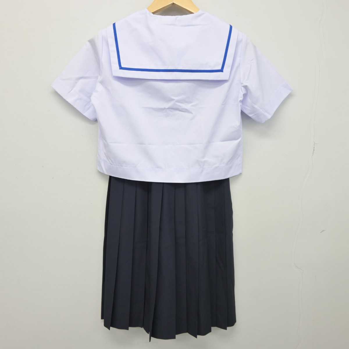 【中古】岐阜県 笠松中学校 女子制服 4点 (セーラー服・スカート) sf044551