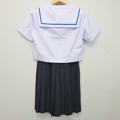 【中古】岐阜県 笠松中学校 女子制服 4点 (セーラー服・スカート) sf044551