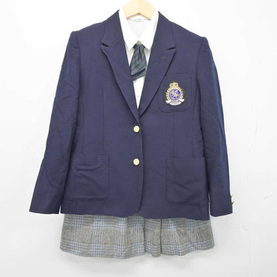 【中古】神奈川県 山手学院高等学校 女子制服 4点 (ブレザー・シャツ・スカート) sf044554