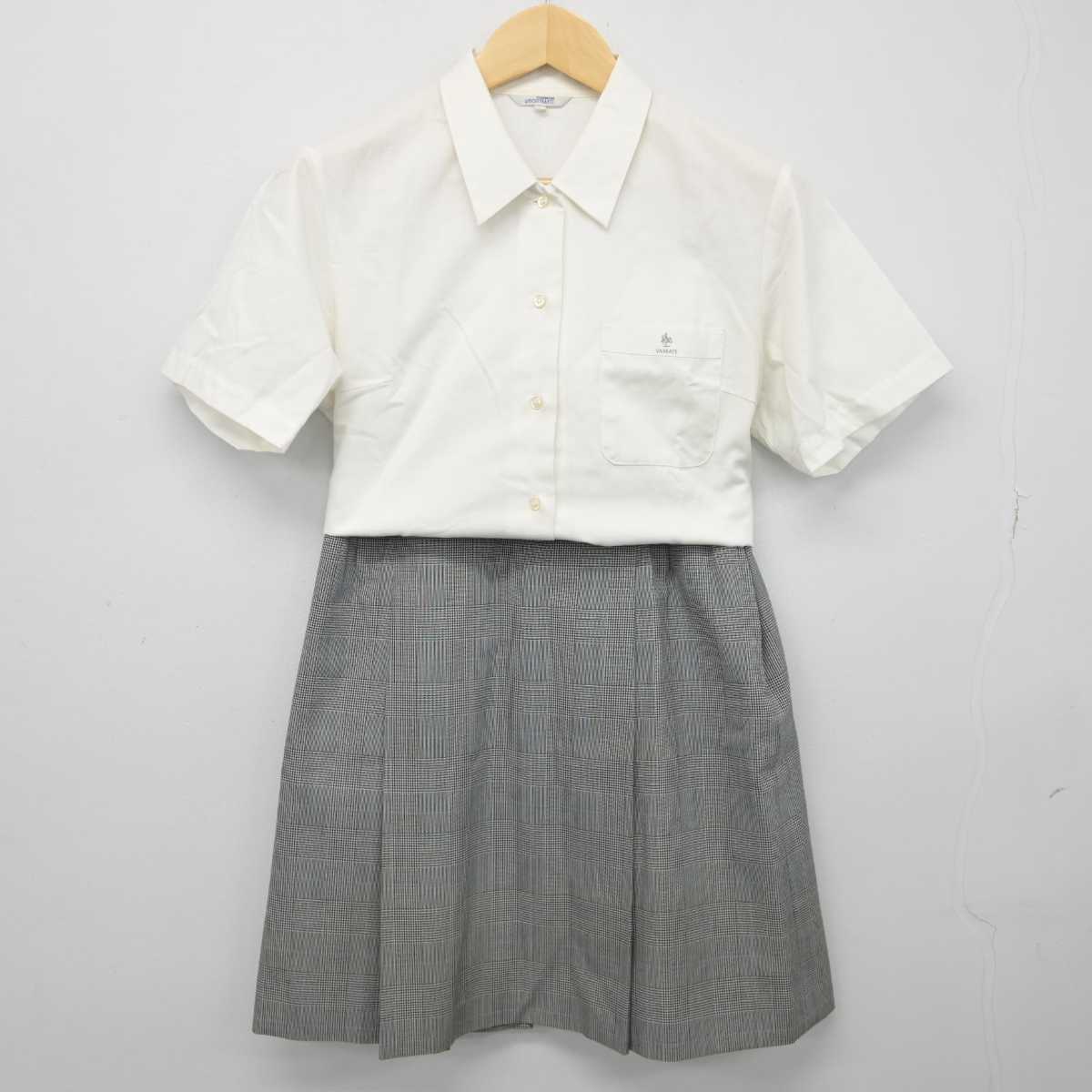 【中古】神奈川県 山手学院高等学校 女子制服 2点 (シャツ・スカート) sf044555