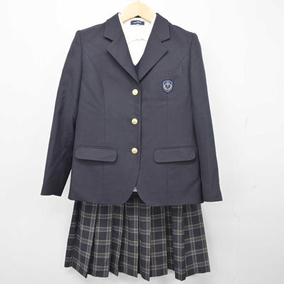 【中古】東京都 志村第四中学校 女子制服 4点 (ブレザー・ニット・シャツ・スカート) sf044556