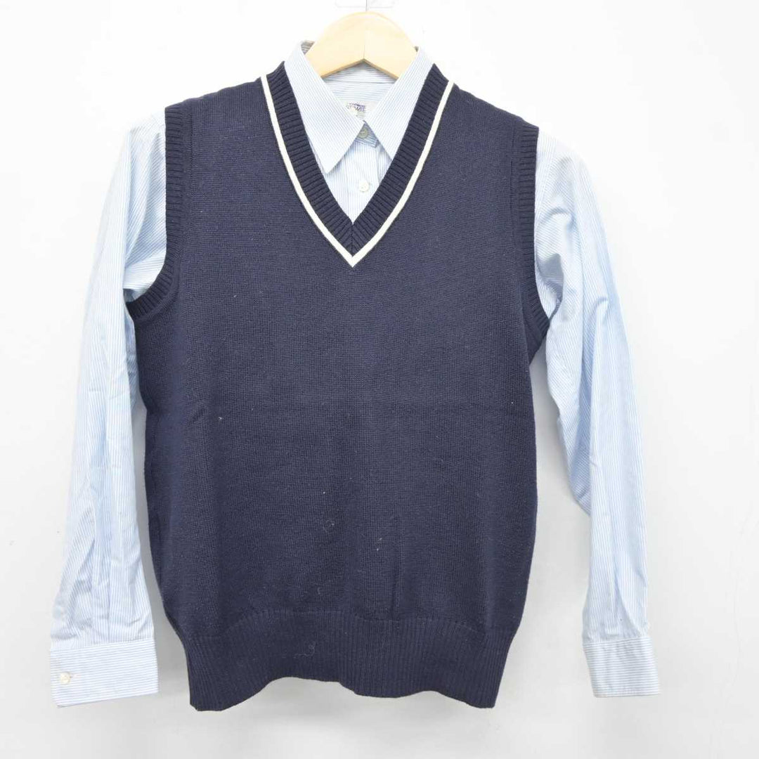 中古】北海道 札幌山の手高等学校 女子制服 2点 (ニットベスト・シャツ) sf044561 | 中古制服通販パレイド