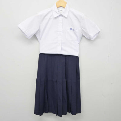 【中古】東京都 貝塚中学校 女子制服 2点 (シャツ・スカート) sf044569