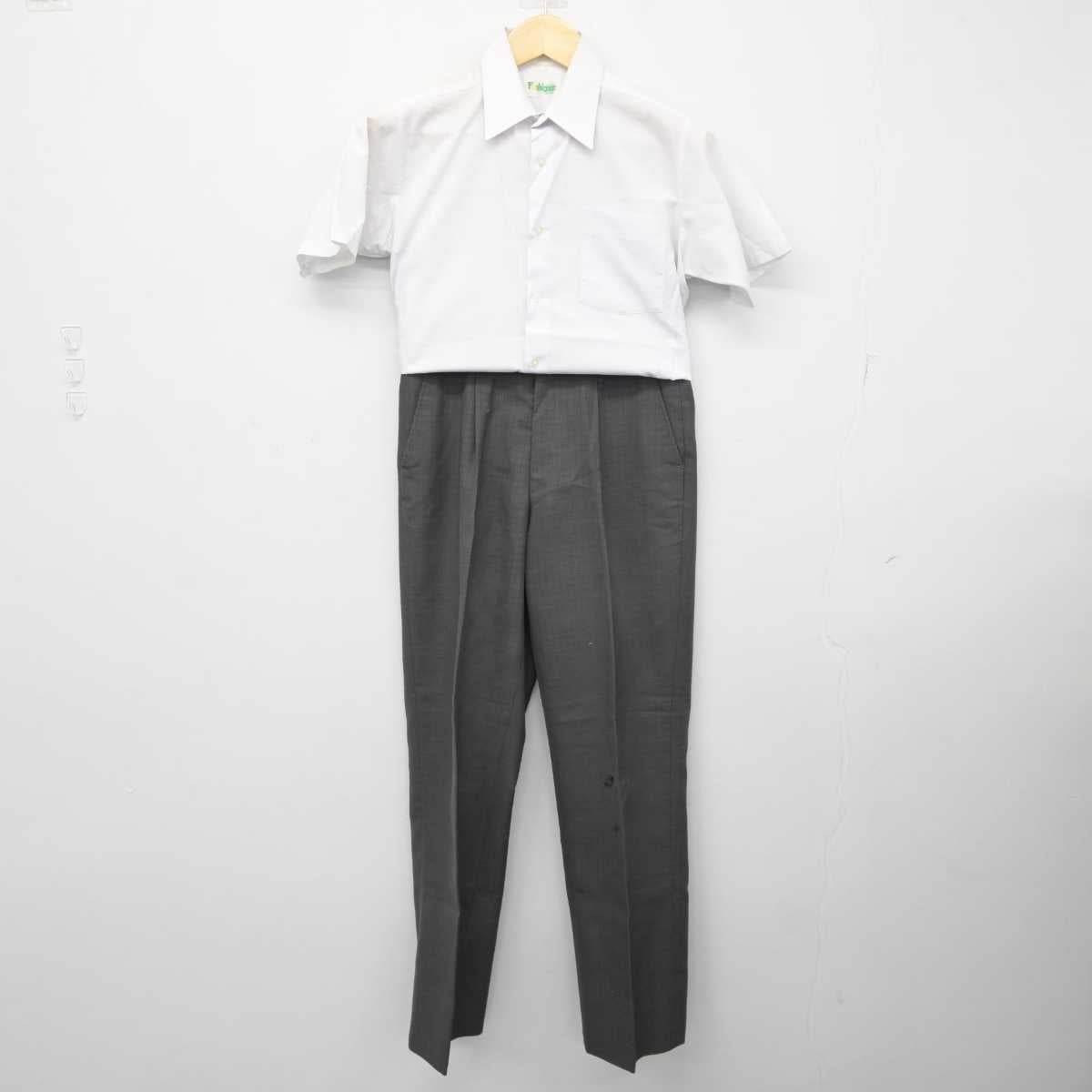 【中古】神奈川県 野川中学校 男子制服 2点 (シャツ・ズボン) sf044579