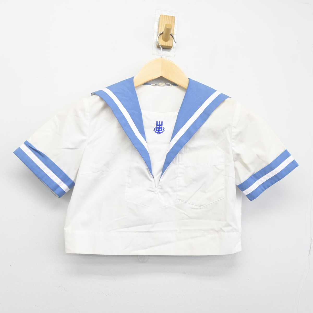 【中古】熊本県 山鹿中学校 女子制服 2点 (セーラー服・スカート) sf044596