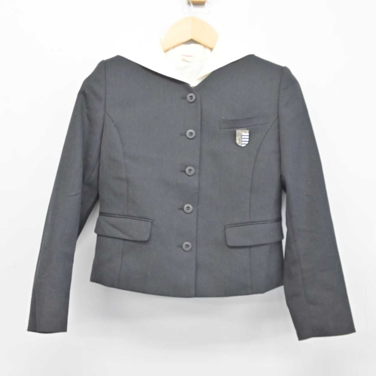 【中古】福岡県 明光学園中学校 女子制服 5点 (ブレザー・シャツ) sf044597