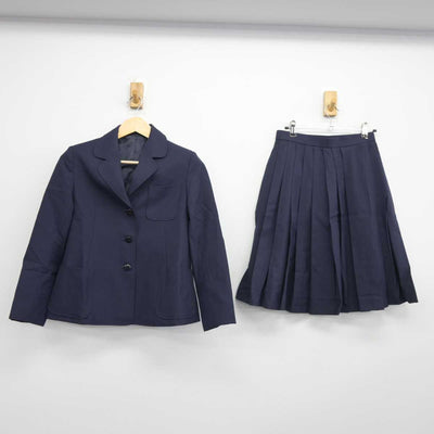 【中古】神奈川県 生田中学校 女子制服 2点 (ブレザー・スカート) sf044603