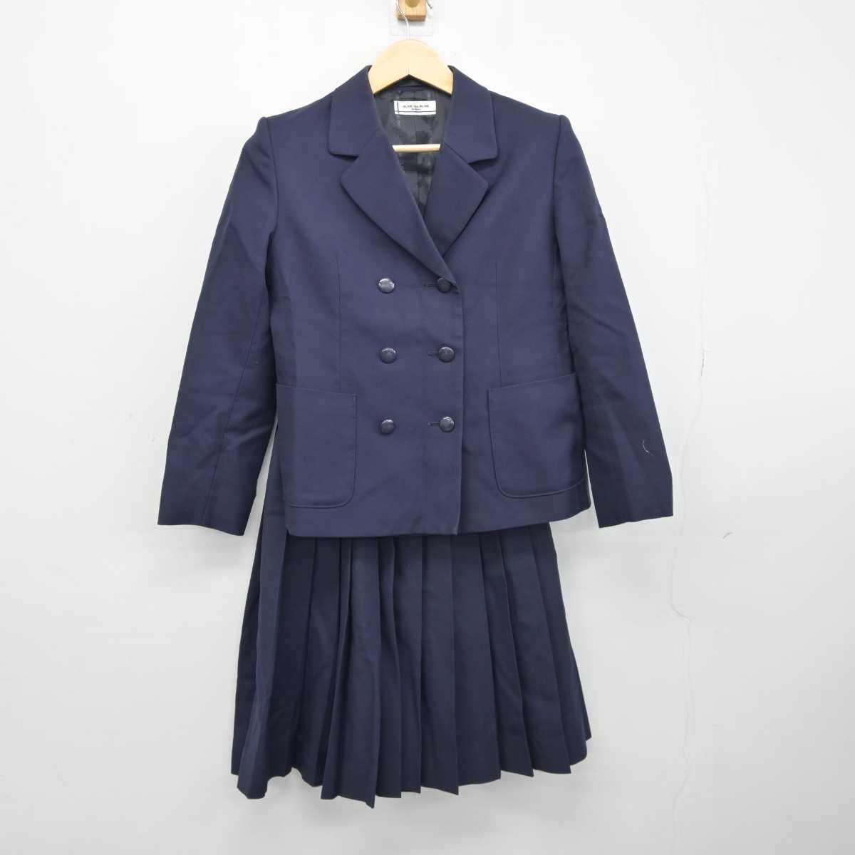 【中古】広島県 片山中学校 女子制服 3点 (ブレザー・スカート) sf044608