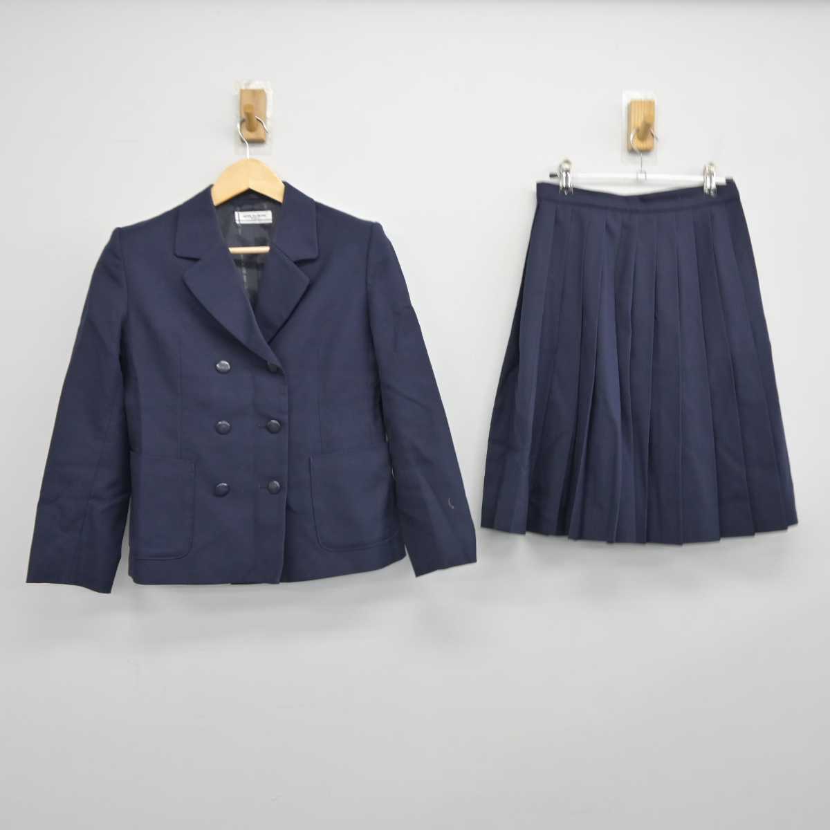 【中古】広島県 片山中学校 女子制服 3点 (ブレザー・スカート) sf044608