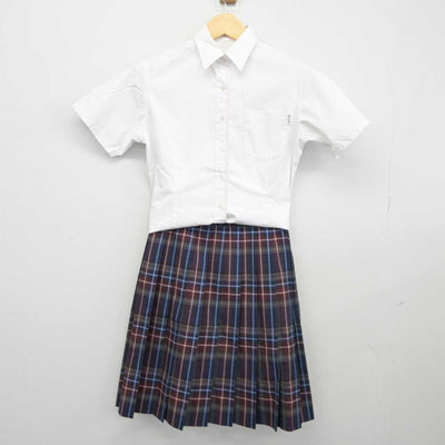 【中古】東京都 共立女子第二中学校 女子制服 2点 (シャツ・スカート) sf044611