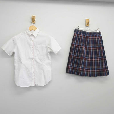 【中古】東京都 共立女子第二中学校 女子制服 2点 (シャツ・スカート) sf044611