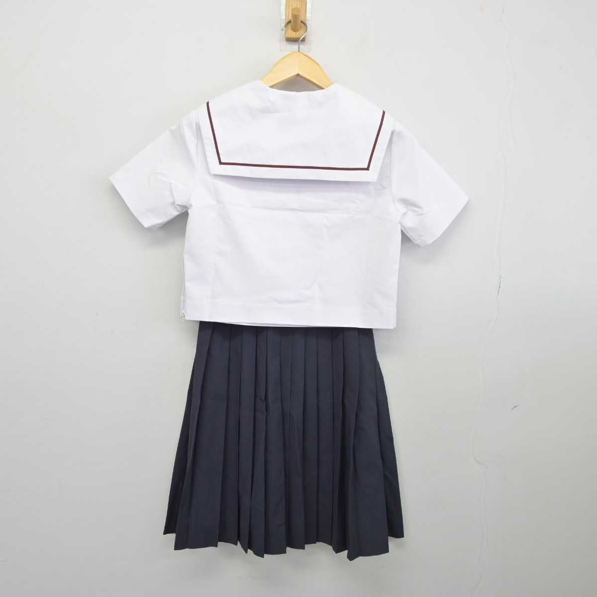 【中古】愛知県 梅坪台中学校 女子制服 3点 (セーラー服・スカート) sf044617