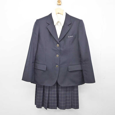 【中古】富山県 富山いずみ高等学校 女子制服 3点 (ブレザー・シャツ・スカート) sf044618