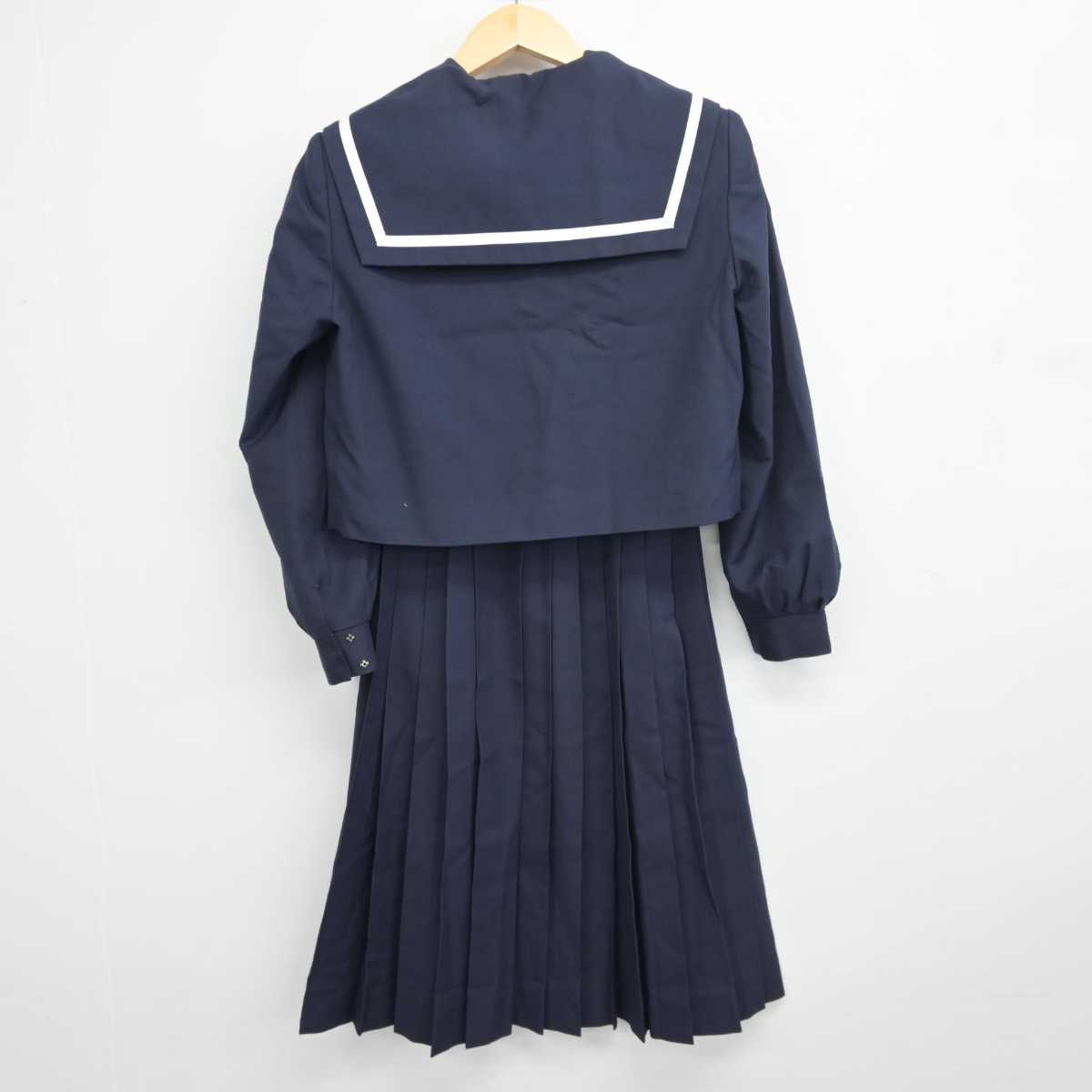 【中古】愛知県 日進北中学校 女子制服 3点 (セーラー服・スカート) sf044645