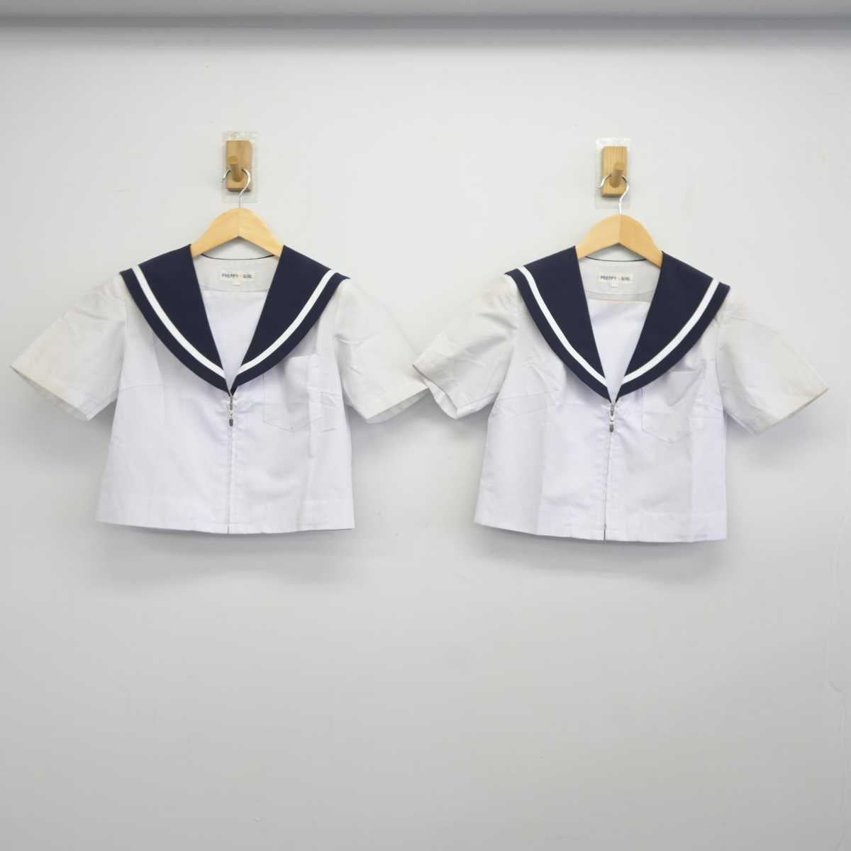 【中古】愛知県 日進北中学校 女子制服 3点 (セーラー服・スカート) sf044648