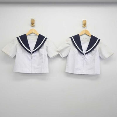 【中古】愛知県 日進北中学校 女子制服 3点 (セーラー服・スカート) sf044648