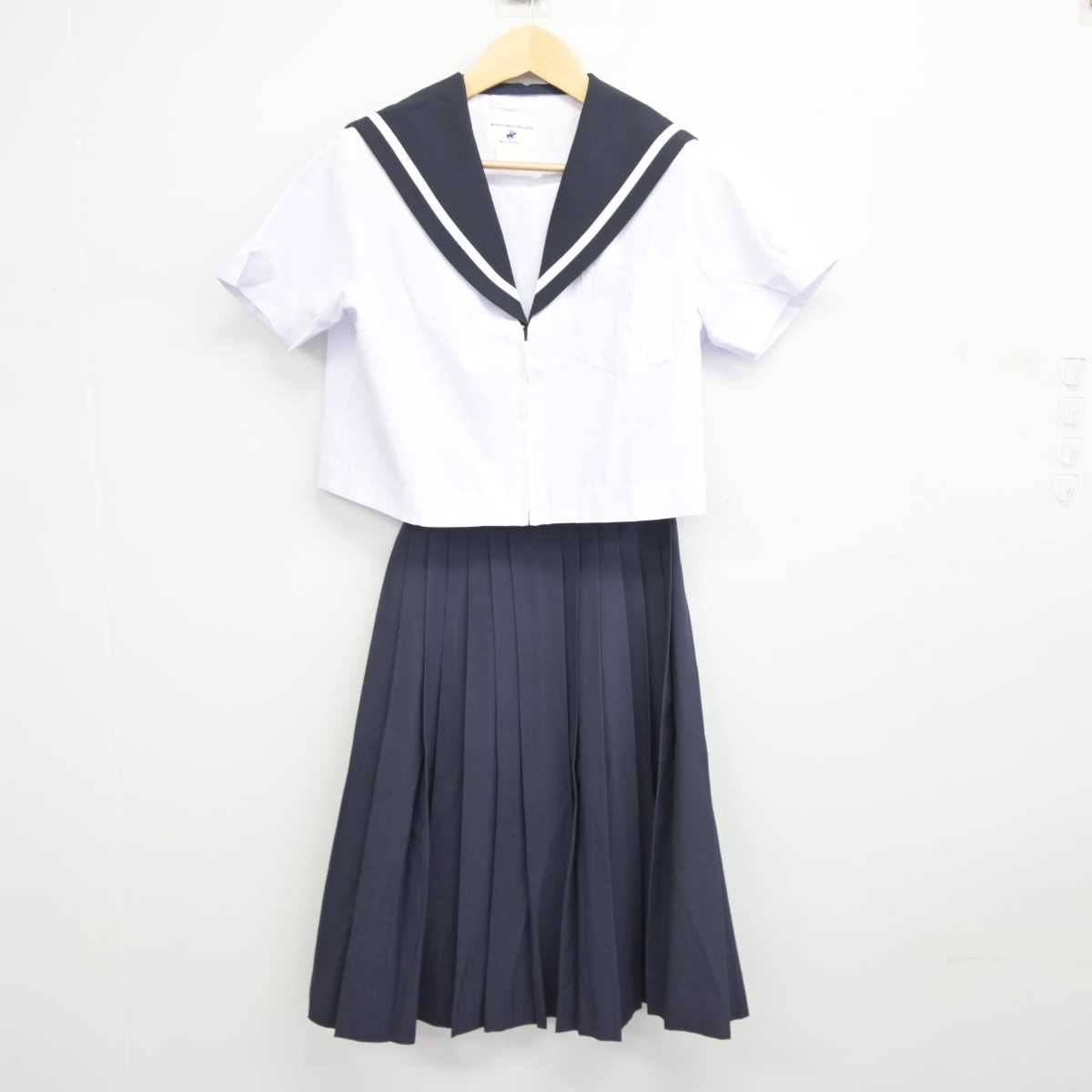 【中古】愛知県 日進北中学校 女子制服 2点 (セーラー服・スカート) sf044650