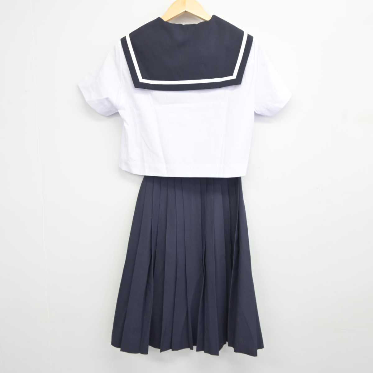 【中古】愛知県 日進北中学校 女子制服 2点 (セーラー服・スカート) sf044650