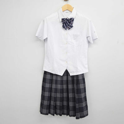 【中古】静岡県 東海大学付属静岡翔洋高等学校 女子制服 3点 (シャツ・スカート) sf044658