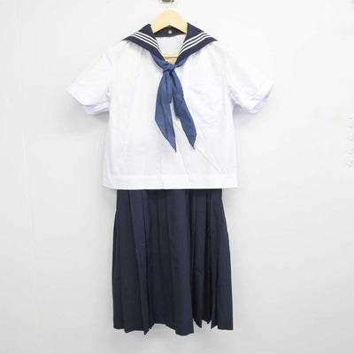 【中古】東京都 お茶の水女子大学附属中学校 女子制服 3点 (セーラー服・スカート) sf044664