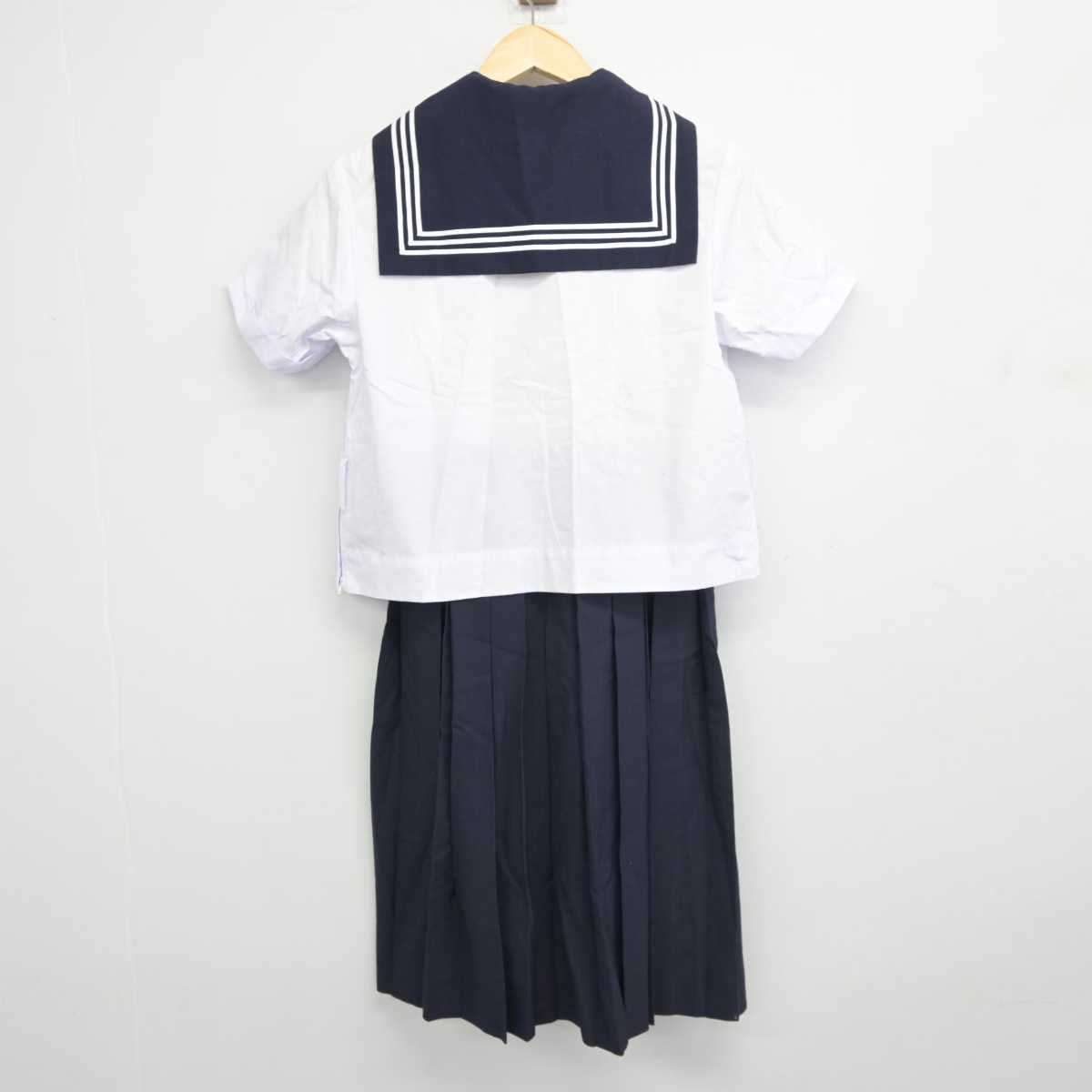 【中古】東京都 お茶の水女子大学附属中学校 女子制服 3点 (セーラー服・スカート) sf044664