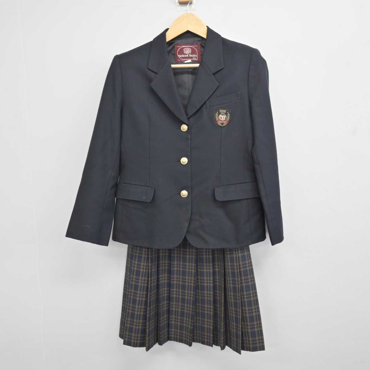 【中古】千葉県 芝浦工業大学柏中学校 女子制服 2点 (ブレザー・スカート) sf044679