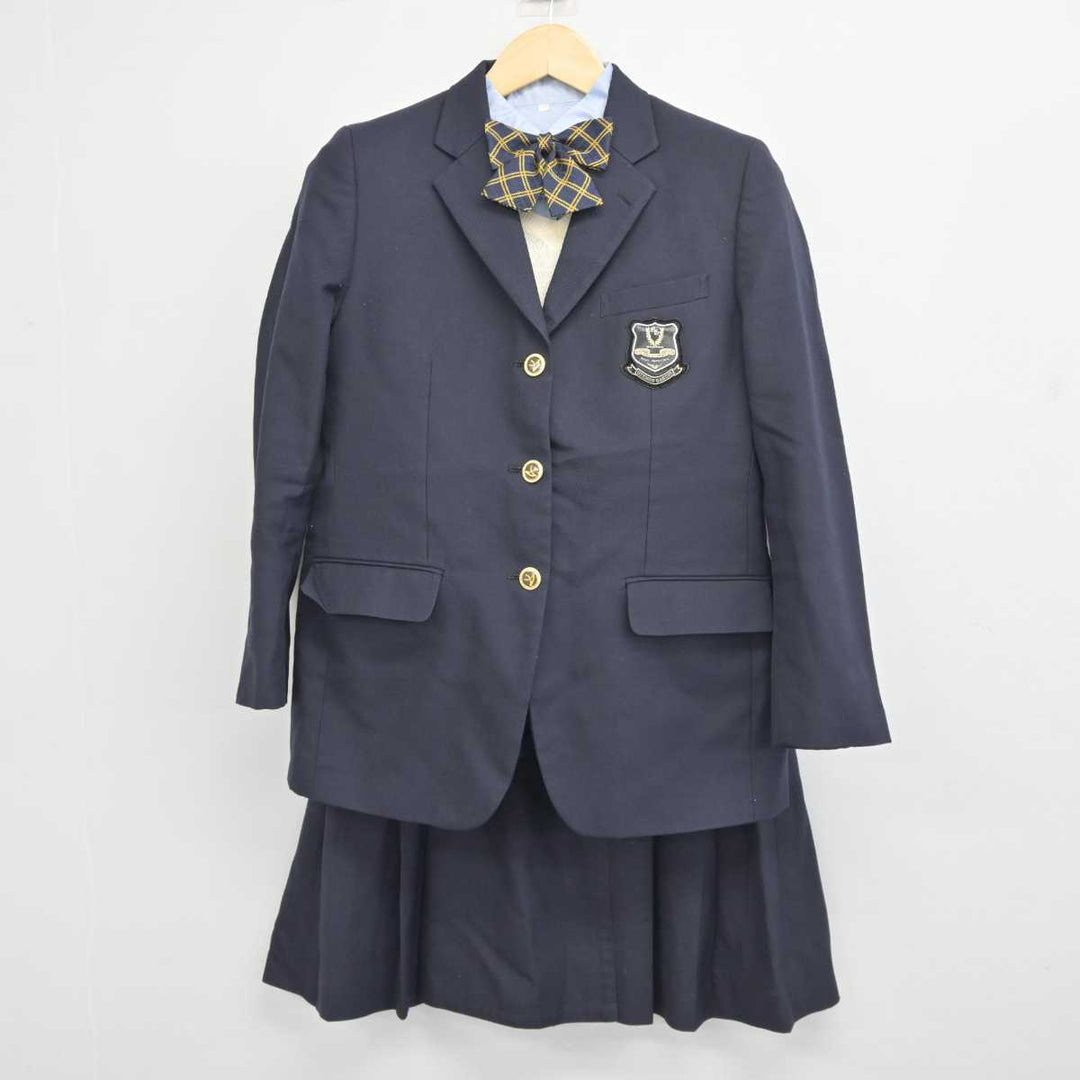 【中古】大阪府 追手門学院高等学校 女子制服 5点 (ブレザー・ニット・シャツ・スカート) sf044686 | 中古制服通販パレイド