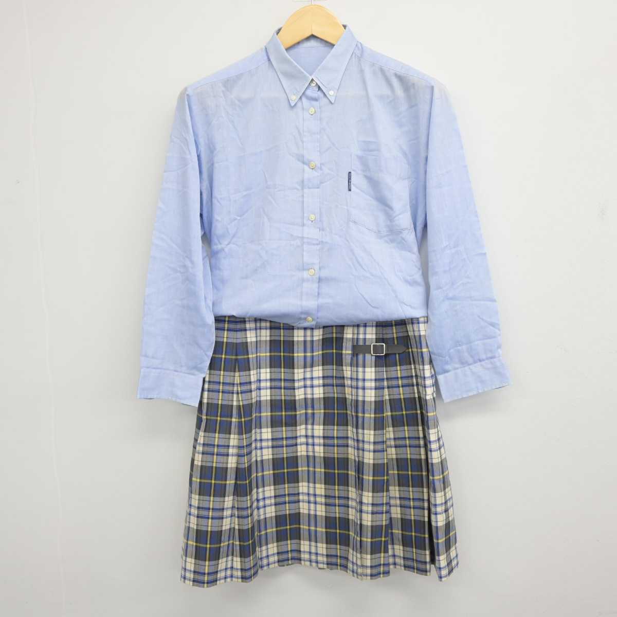 【中古】大阪府 追手門学院高等学校 女子制服 3点 (シャツ・シャツ・スカート) sf044687