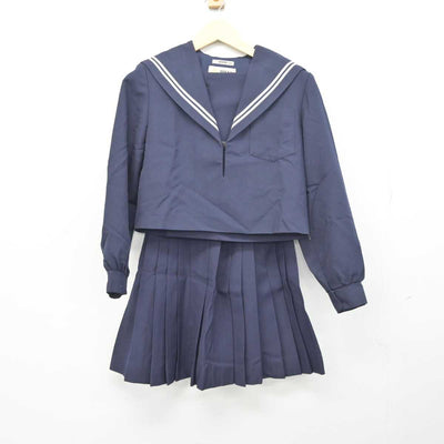 【中古】愛知県 高浜中学校 女子制服 2点 (セーラー服・スカート) sf044695