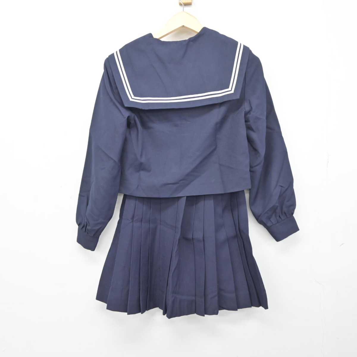 【中古】愛知県 高浜中学校 女子制服 2点 (セーラー服・スカート) sf044695