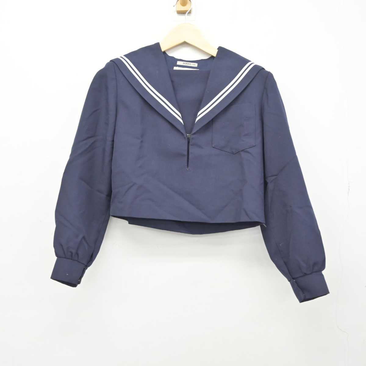 【中古】愛知県 高浜中学校 女子制服 2点 (セーラー服・スカート) sf044695