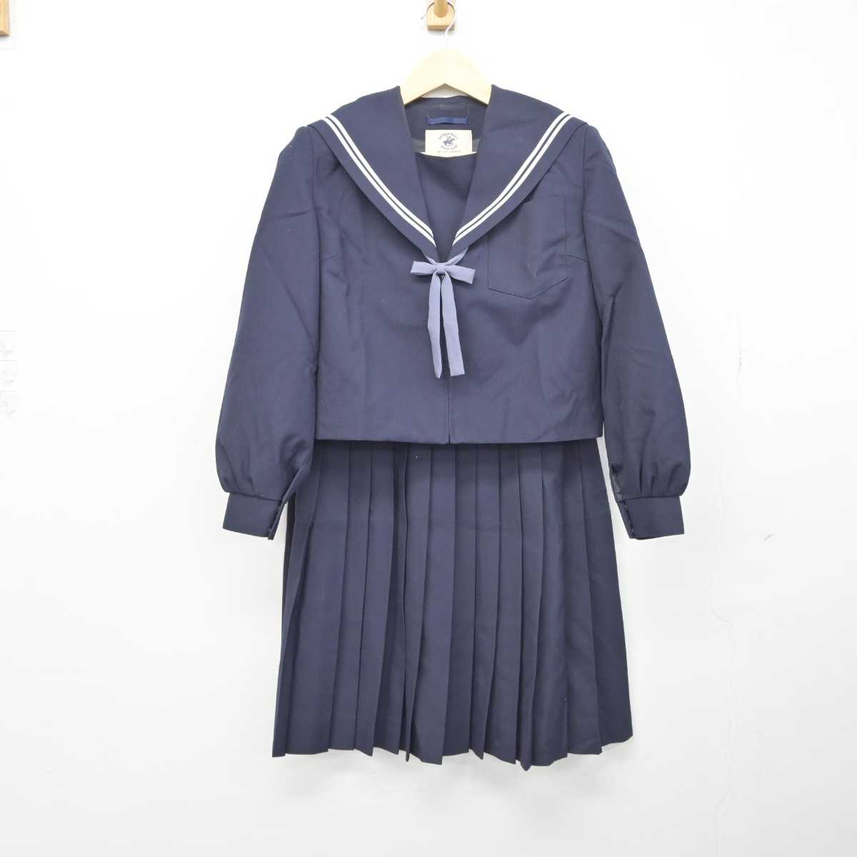 【中古】愛知県 常滑市立鬼崎中学校 女子制服 3点 (セーラー服・スカート) sf044699