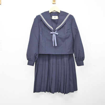 【中古】愛知県 常滑市立鬼崎中学校 女子制服 3点 (セーラー服・スカート) sf044699