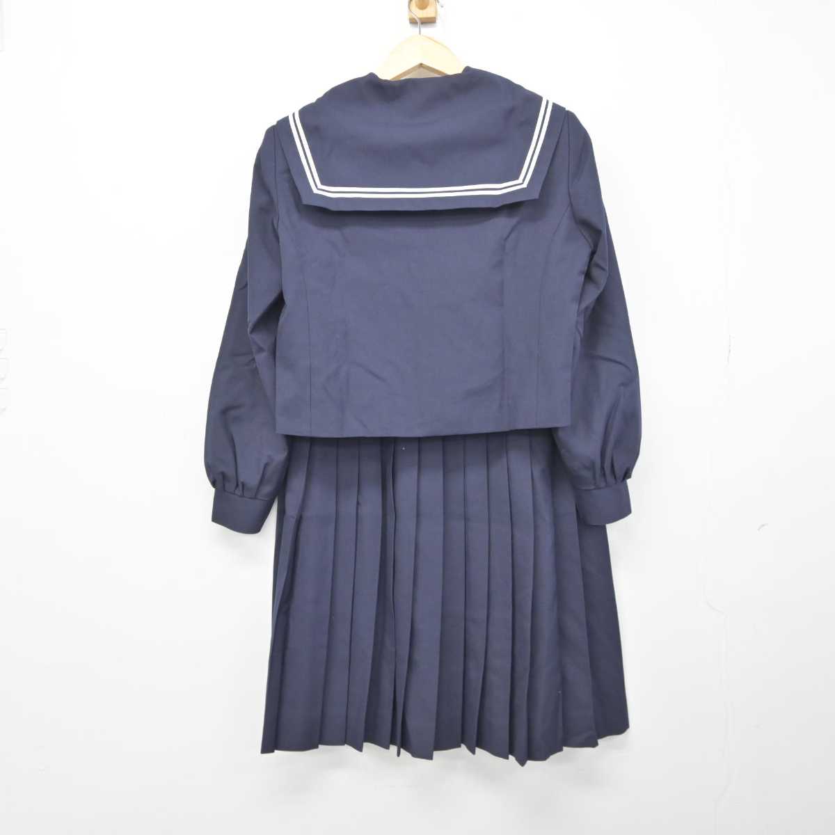 【中古】愛知県 常滑市立鬼崎中学校 女子制服 3点 (セーラー服・スカート) sf044699