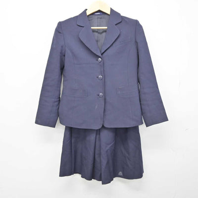 【中古】秋田県 秋田西高等学校 女子制服 3点 (ブレザー・ニット・スカート) sf044708