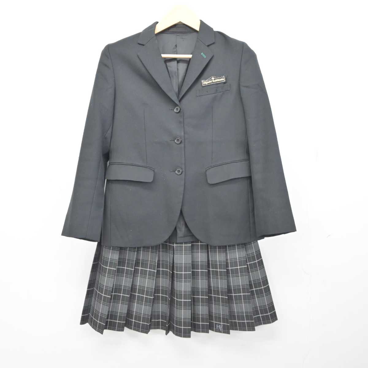 【中古】北海道 東月寒中学校 女子制服 2点 (ブレザー・スカート) sf044714