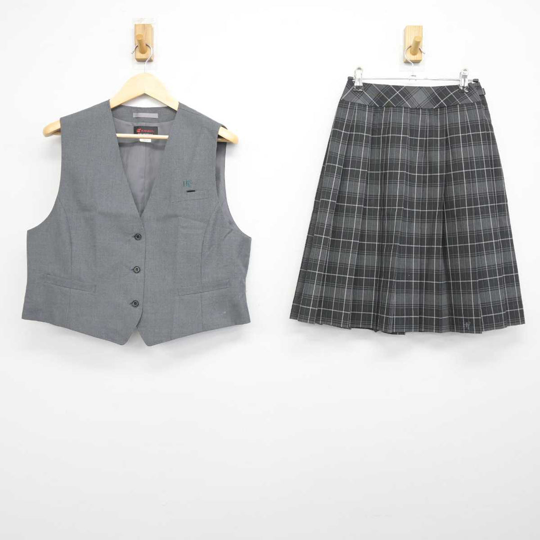 中古】北海道 東月寒中学校 女子制服 2点 (ベスト・スカート) sf044715 | 中古制服通販パレイド